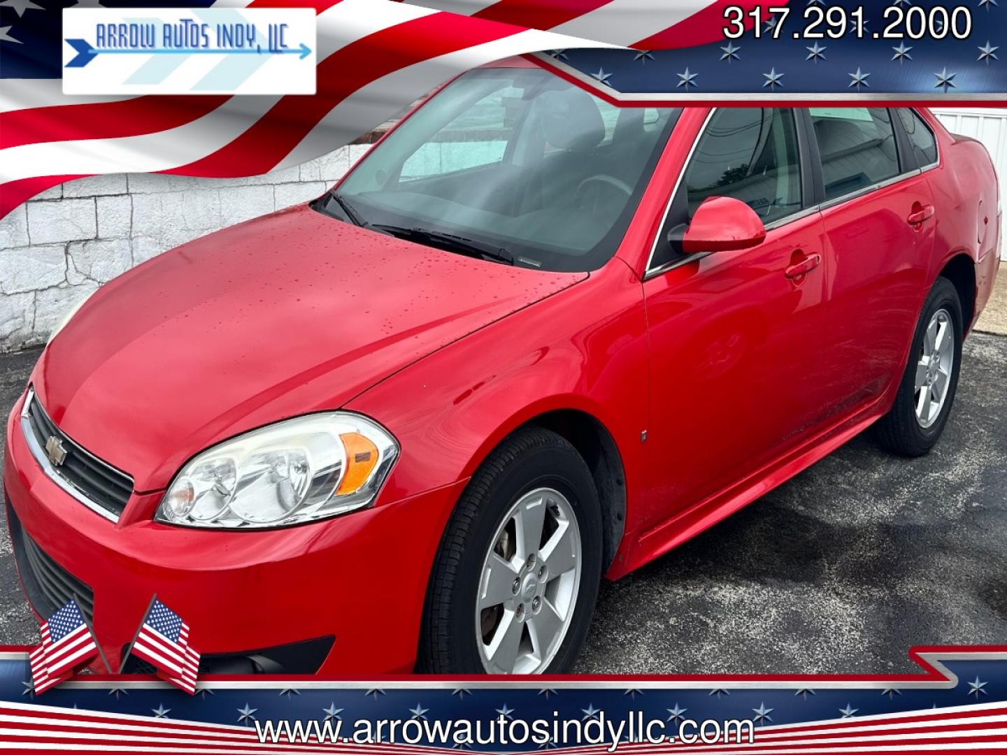 2010 RED /GRAY Chevrolet Impala (2G1WB5EK3A1) , located at 2710A Westlane Rd., Indianapolis, IN, 46268, (317) 291-2000, 39.885670, -86.208160 - Photo#0